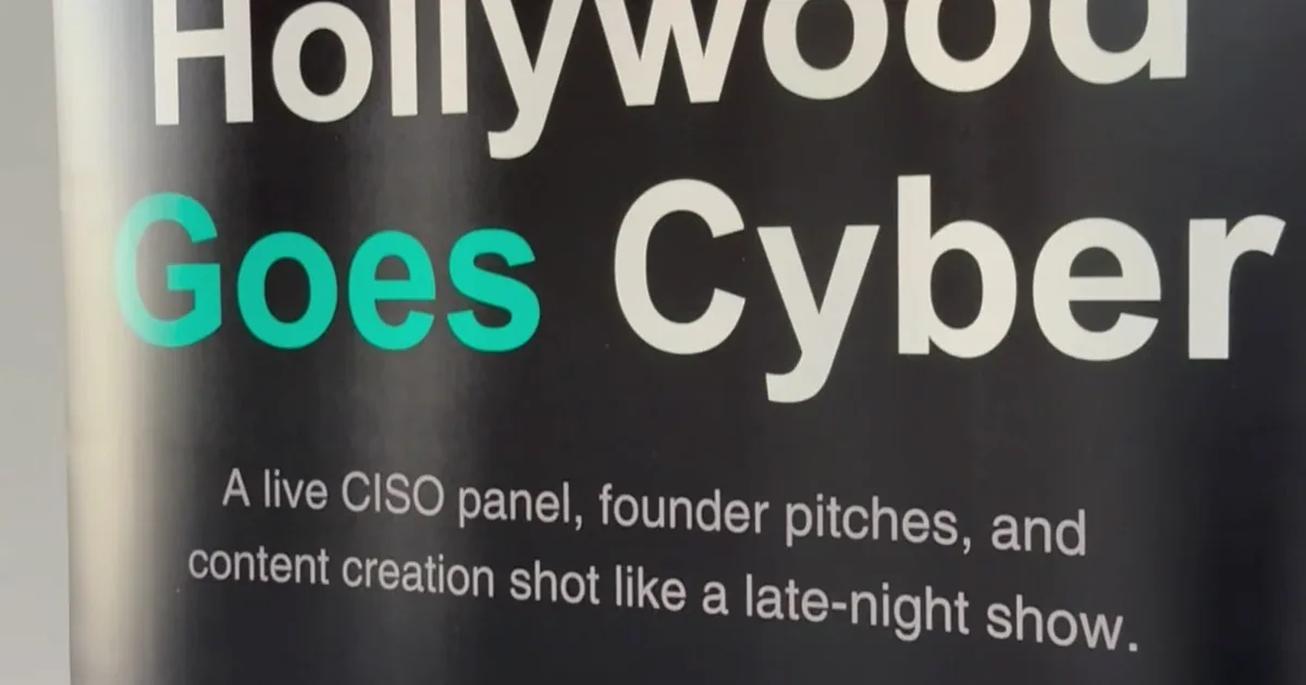 A still from VioletX's AWS Los Angeles Summit CISO footage